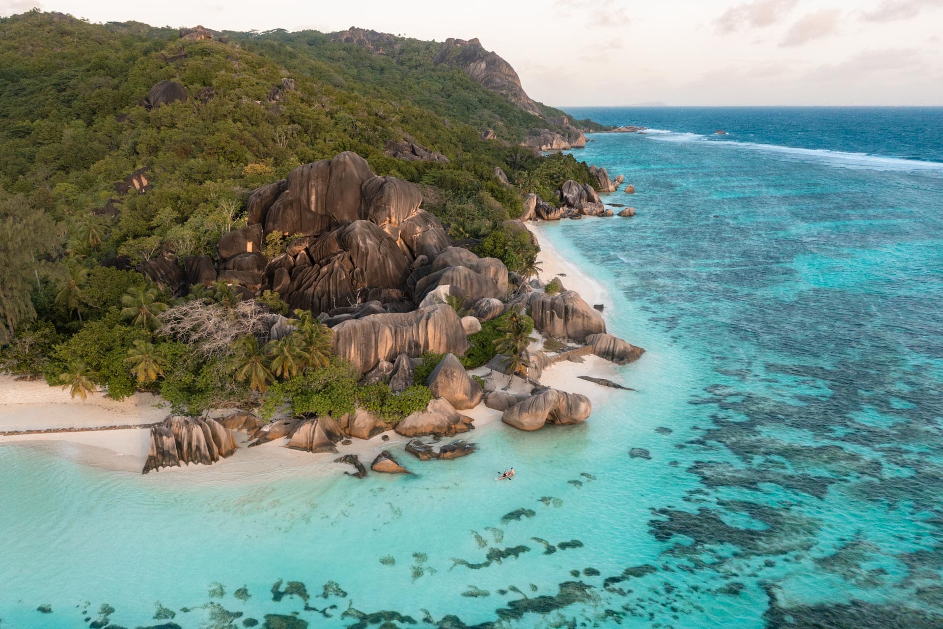 Anse Source d'Argent Coastline in La Digue
